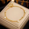 Anklet Heart Shaped Gold Plated