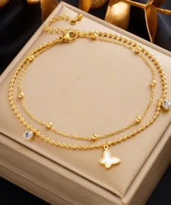 Women's Anklet Gold Plated