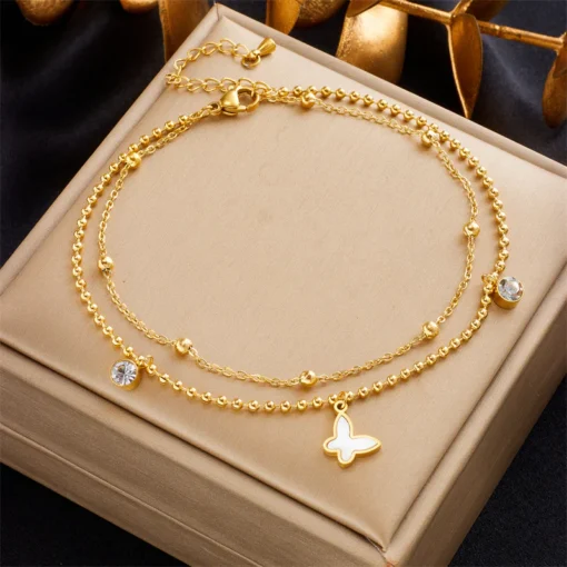 Women's Anklet Gold Plated