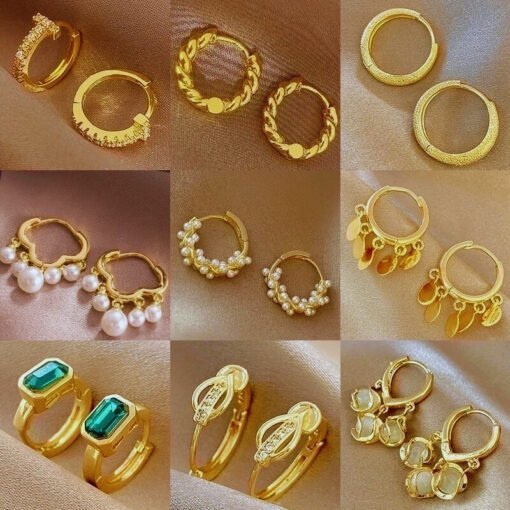 Earrings Gold Plated for Baby or Child! E1001