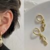 Seahorse Earrings Gold Plated