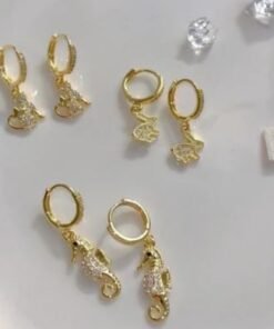 Seahorse Earrings Gold Plated