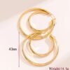 Hoop Earrings Gold Plated