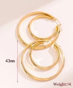 Hoop Earrings Gold Plated