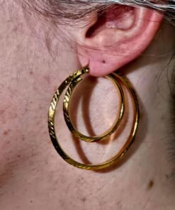 Hoop Earrings Gold Plated