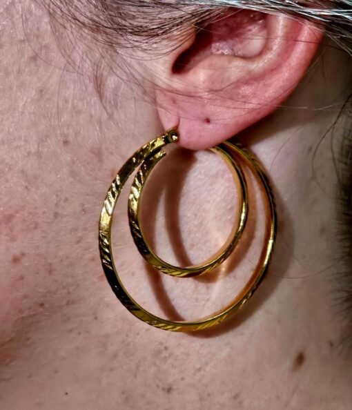 Hoop Earrings Gold Plated