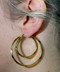 Hoop Earrings Gold Plated