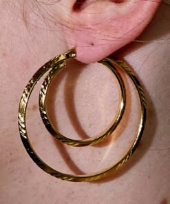 Hoop Earrings Gold Plated