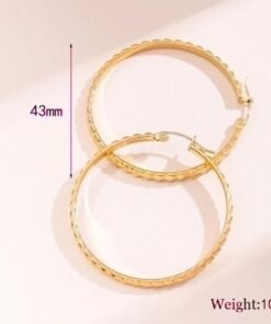 Gold Plated Hoop Earrings