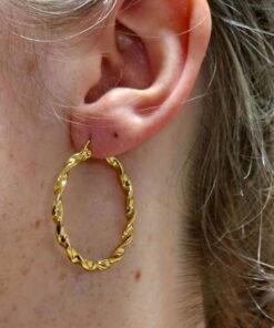 Earrings Hoop Gold Plated