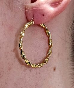 Earrings Hoop Gold Plated