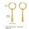 Drop Earrings Gold Plated