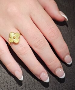 Four Leaf Clover Gold Ring