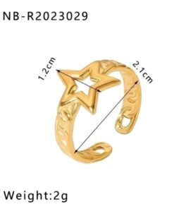 Women's Ring Gold Plated 18K